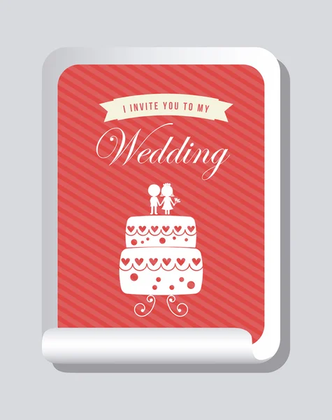 Wedding label — Stock Vector