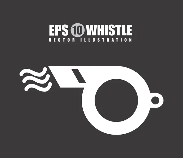 Whistle design — Stock Vector