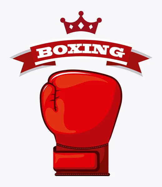 Diseño de boxeo — Vector de stock