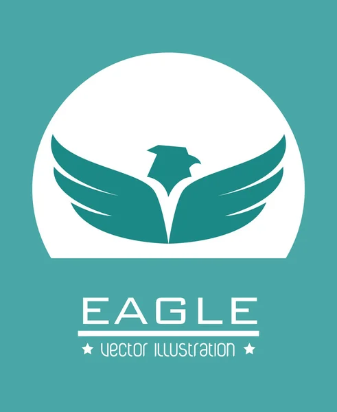 Diseño de águila — Vector de stock