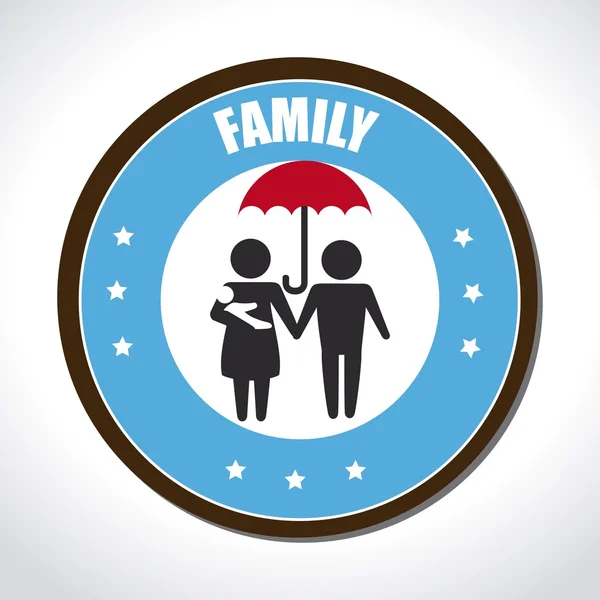 Familiendesign — Stockvektor