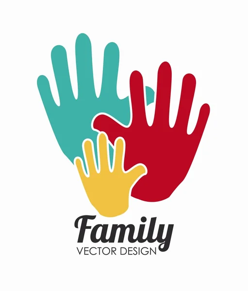 Diseño familiar — Vector de stock