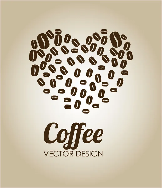 Design del caffè — Vettoriale Stock