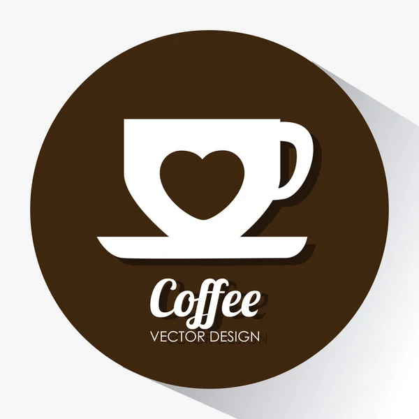 Kaffeedesign — Stockvektor