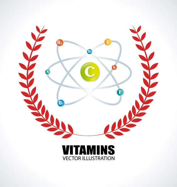 Дизайн витаминов — стоковый вектор