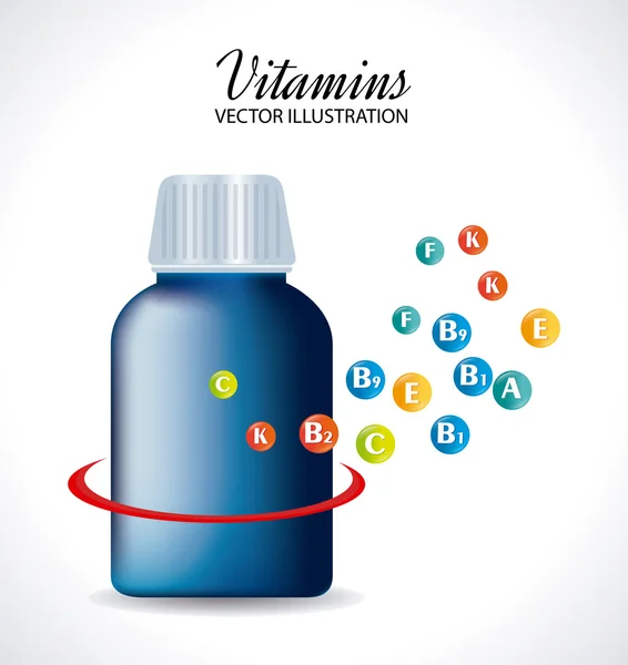 Vitamins  design — Stock Vector