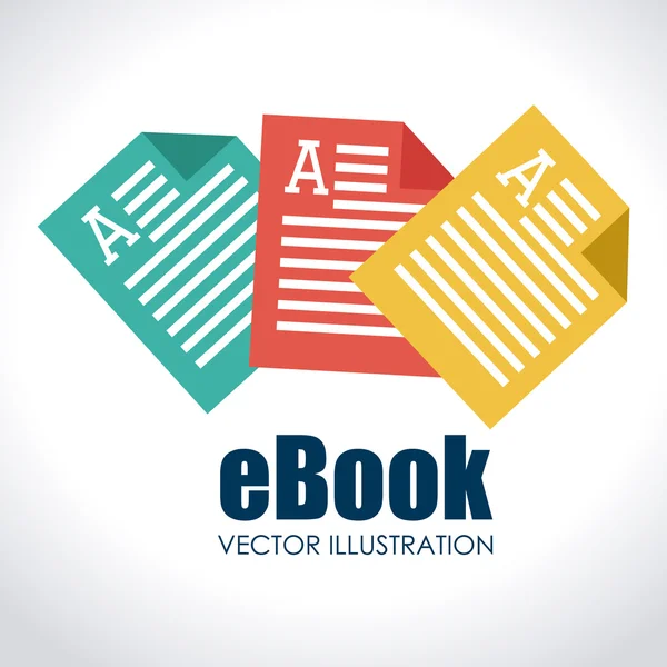 Diseño del libro electrónico — Archivo Imágenes Vectoriales