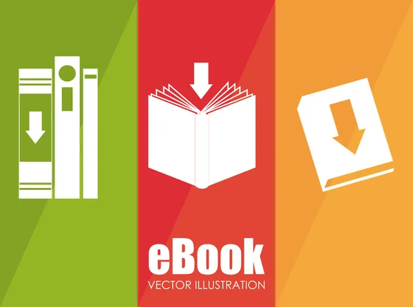 Disegno del ebook — Vettoriale Stock