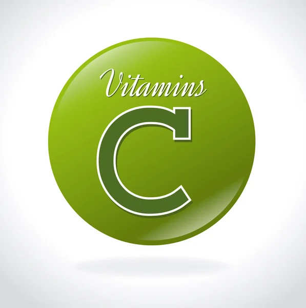 Diseño de vitaminas — Vector de stock