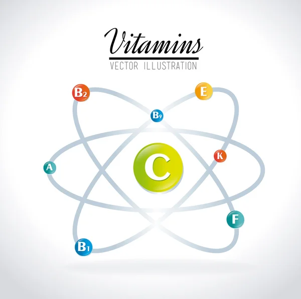 Conception de vitamines — Image vectorielle