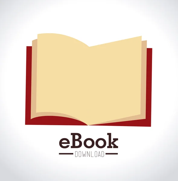 Diseño del libro electrónico — Vector de stock