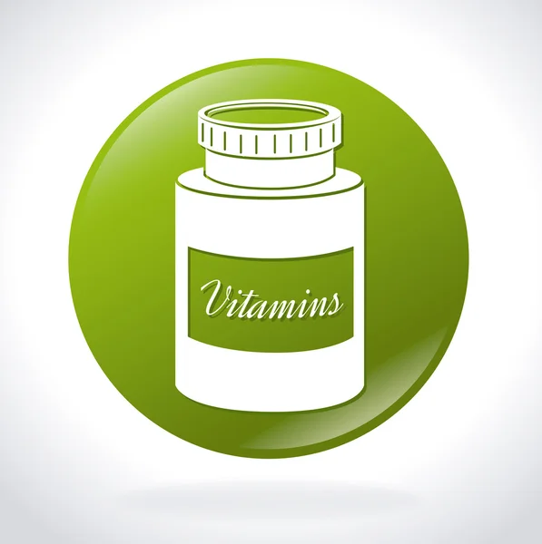 Desain vitamin - Stok Vektor