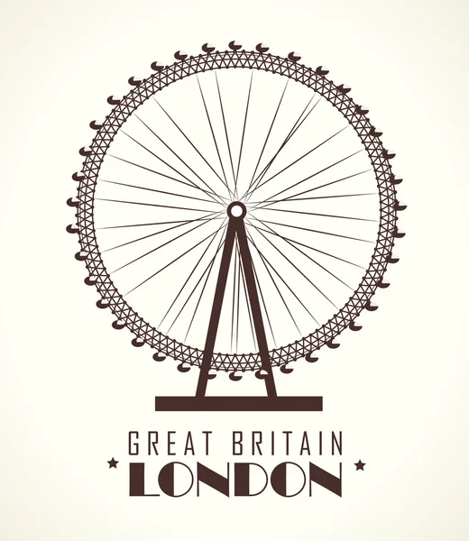 Londres design sobre fundo branco —  Vetores de Stock