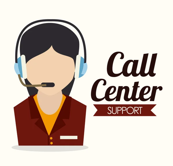 Call Center ndesign — Stockvektor