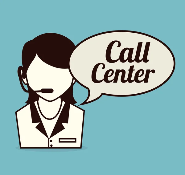 Call center ndesign — Stockvector