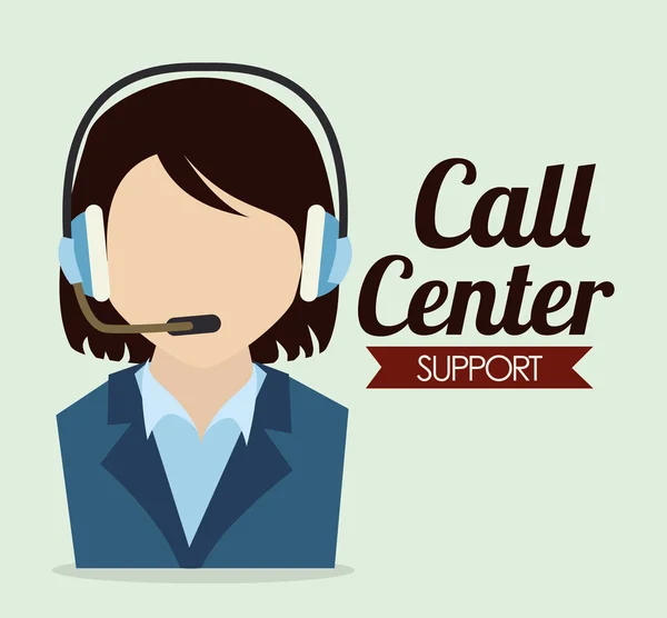 Call center ndesign — Stock Vector
