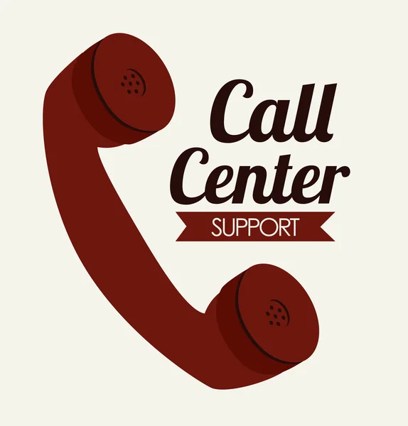 Call center ndesign — Stockvector