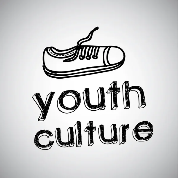 Diseño de cultura juvenil — Vector de stock