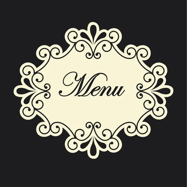 Menu design — Stock Vector