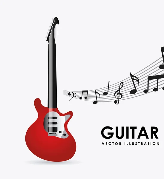 Conception de guitare — Image vectorielle