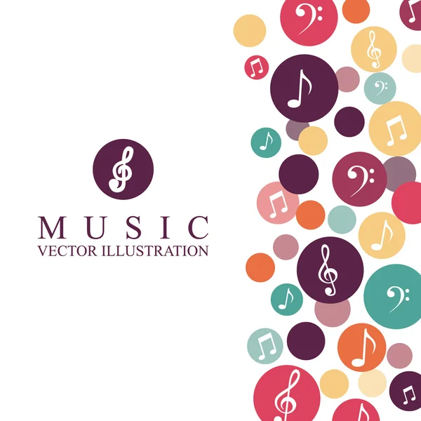 Music design — Stok Vektör