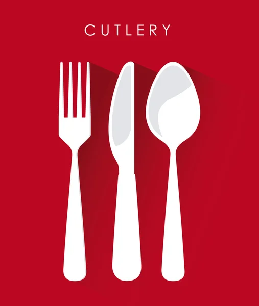 Cutlery design — Stock Vector