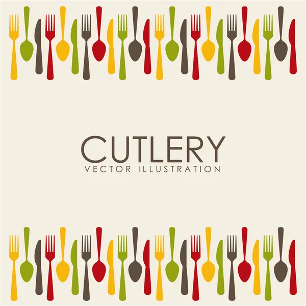 Cutlery design — Stock Vector