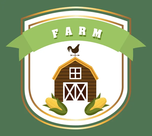 Projeto da fazenda — Vetor de Stock