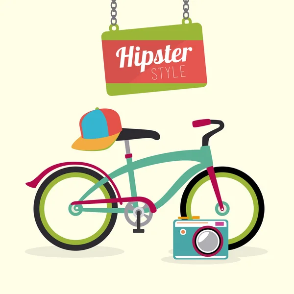 Desenho de Hipster — Vetor de Stock