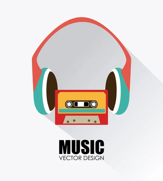 Design de música — Vetor de Stock