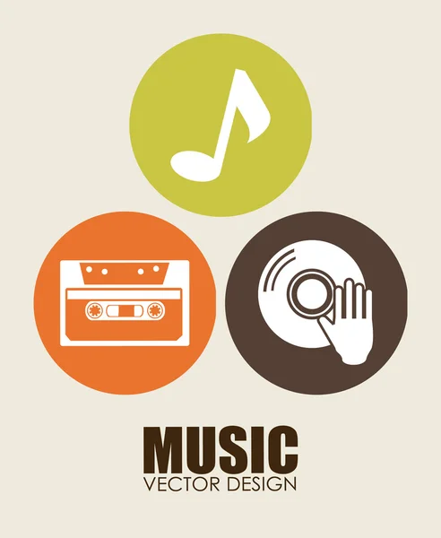 Diseño musical — Vector de stock