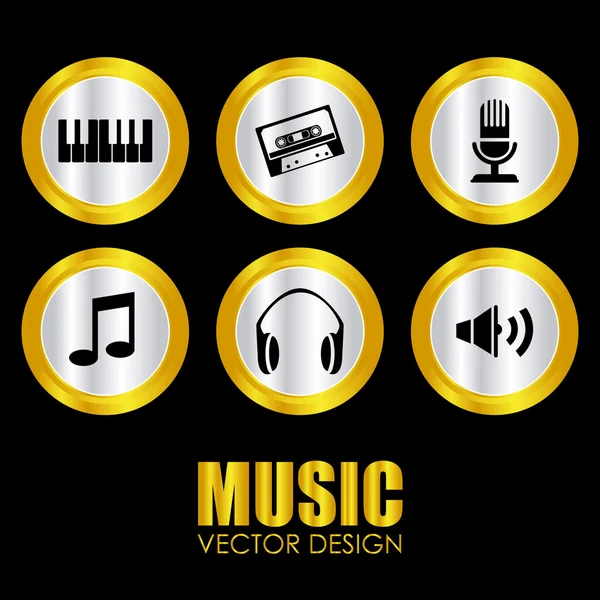 Design de música — Vetor de Stock