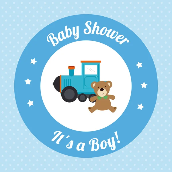 Baby douche ontwerp — Stockvector