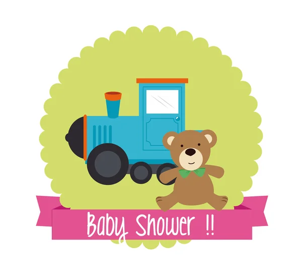 Baby douche ontwerp — Stockvector