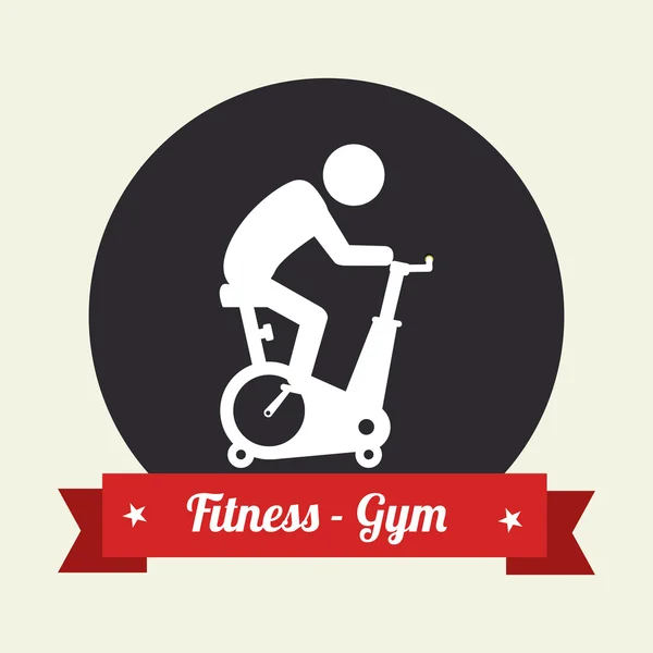 Diseño de fitness — Vector de stock