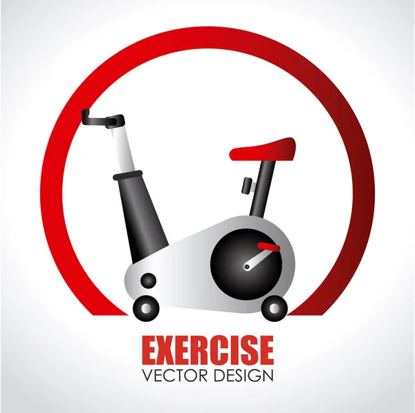 Design fitness — Vettoriale Stock