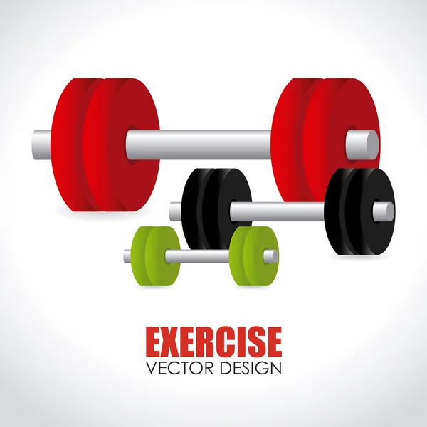 Design fitness — Vettoriale Stock