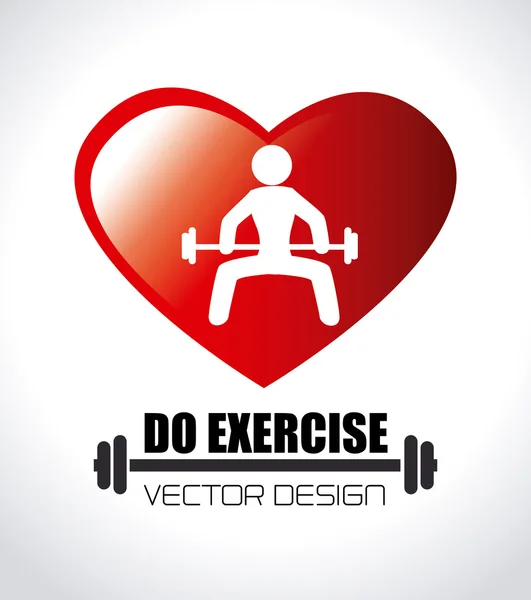 Fitness design — Stock vektor