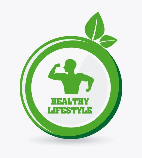 Healthy lifestyle design — Stock Vector