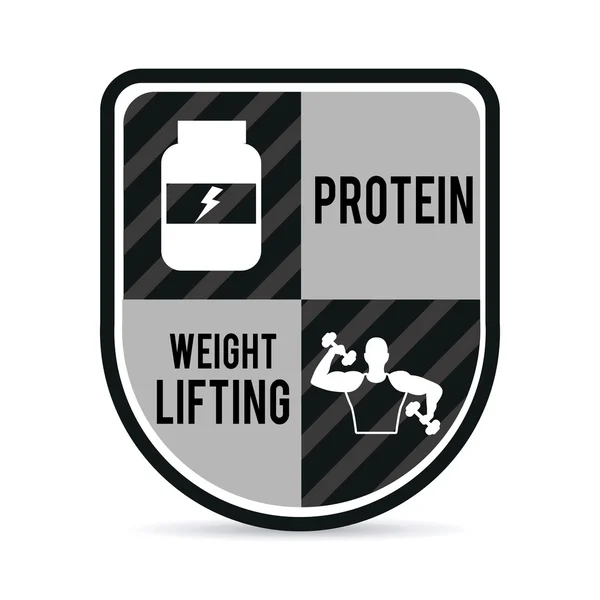 Design für Gewichtheben — Stockvektor