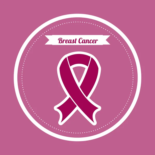 Design de câncer de mama — Vetor de Stock
