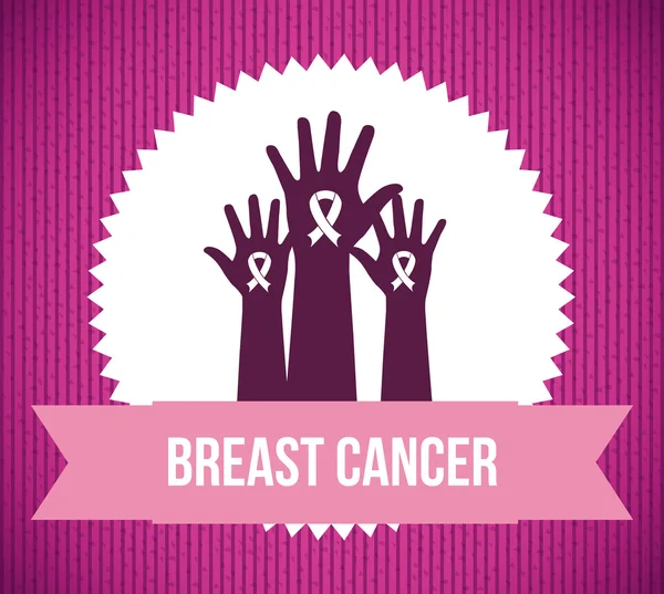 Breast cancer design — Stock vektor