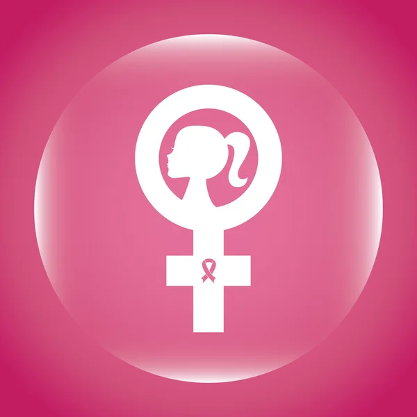 Design de câncer de mama —  Vetores de Stock