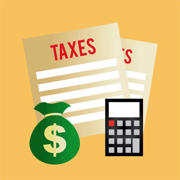 Conception des taxes — Image vectorielle