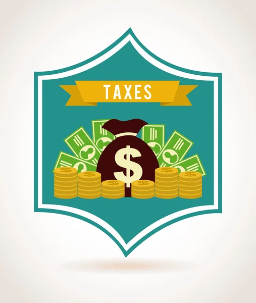 Taxes design — Stock Vector