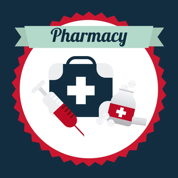 Pharmacy design — Stock Vector