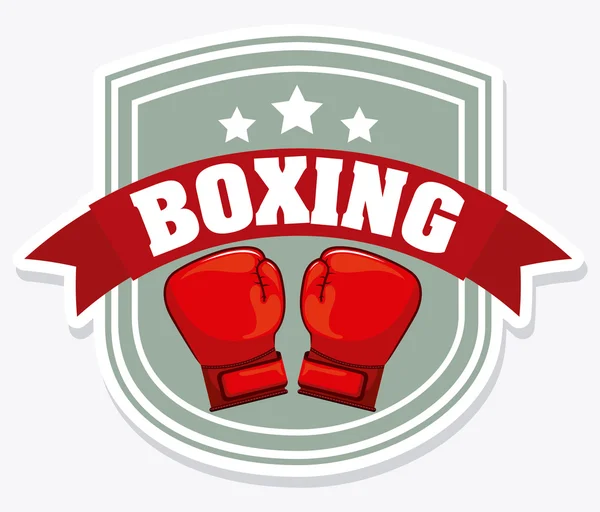 Diseño de boxeo — Vector de stock