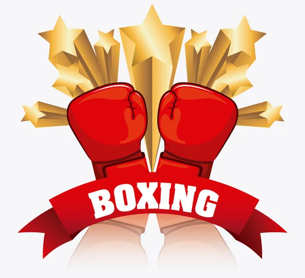 Diseño de boxeo — Vector de stock