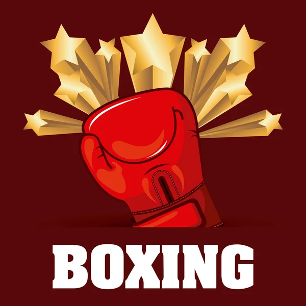 Diseño de boxeo — Vector de stock