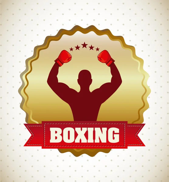 Diseño de boxeo — Vector de stock